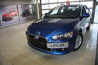 Рамка под номер на передний бампер Lancer X (2010-2016)