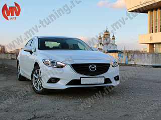 Реснички на фары var №1 Mazda 6 / Atenza GJ (2012 - 2018) + УСТАНОВОЧНЫЙ КОМПЛЕКТ