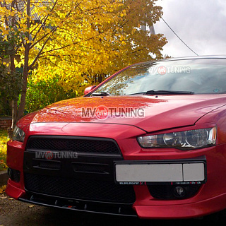 Воздуховоды радиатора в передний бампер var №1 Mitsubishi Lancer X (2007-2010)
