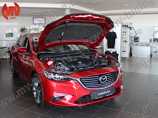 Упор капота Mazda 6 / Atenza GJ и GL (2015, 2016, 2017, 2018, 2019, 2020, 2021, 2022, 2023, 2024)