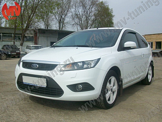 Реснички на фары широкие var №1 Ford Focus 2 (2008-2011) + УСТАНОВОЧНЫЙ КОМПЛЕКТ