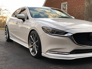 Сплиттер передний под стандартный бампер Mazda 6 GJ / Atenza GJ (2019 - 2023) ОЗНАКОМЬТЕСЬ С ВИДЕО ПО УСТАНОВКЕ!