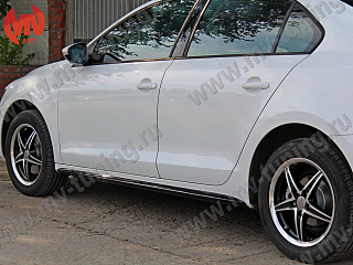 Пороги в стиле GLI VW Jetta VI (2010 - 2018) под покраску + УСТАНОВОЧНЫЙ КОМПЛЕКТ
