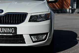 Реснички на фары Skoda Octavia III A7 (2013-2016) + УСТАНОВОЧНЫЙ КОМПЛЕКТ