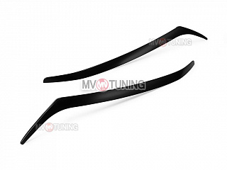 Реснички на фары  узкие var№1 Honda Civic 4D (2006-2012) + УСТАНОВОЧНЫЙ КОМПЛЕКТ