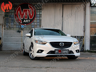 Клыки переднего бампера var №2 Lite Style Mazda 6 / Atenza GJ (2012 - 2018)